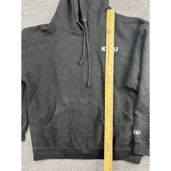 KUIU Hoodie Mens Large Black Pullover Fleece Sweatshirt Hunting Graphic Logo - Picture 4 of 7